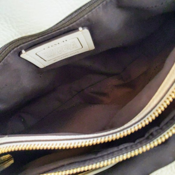 Coach Cream Mercer Satchel Handbag - Picture 13 of 16